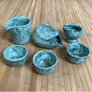 Набор для чайной церемонии Летние камни ручная работа. Photo 2